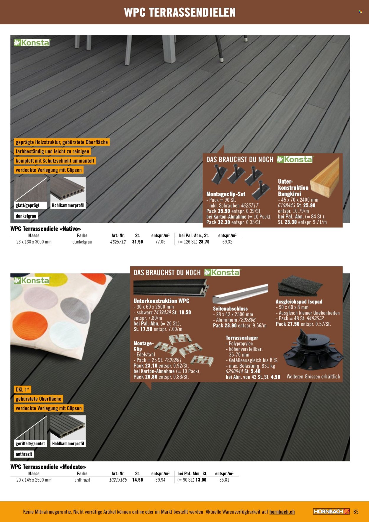 Volantino Hornbach. Pagina 85