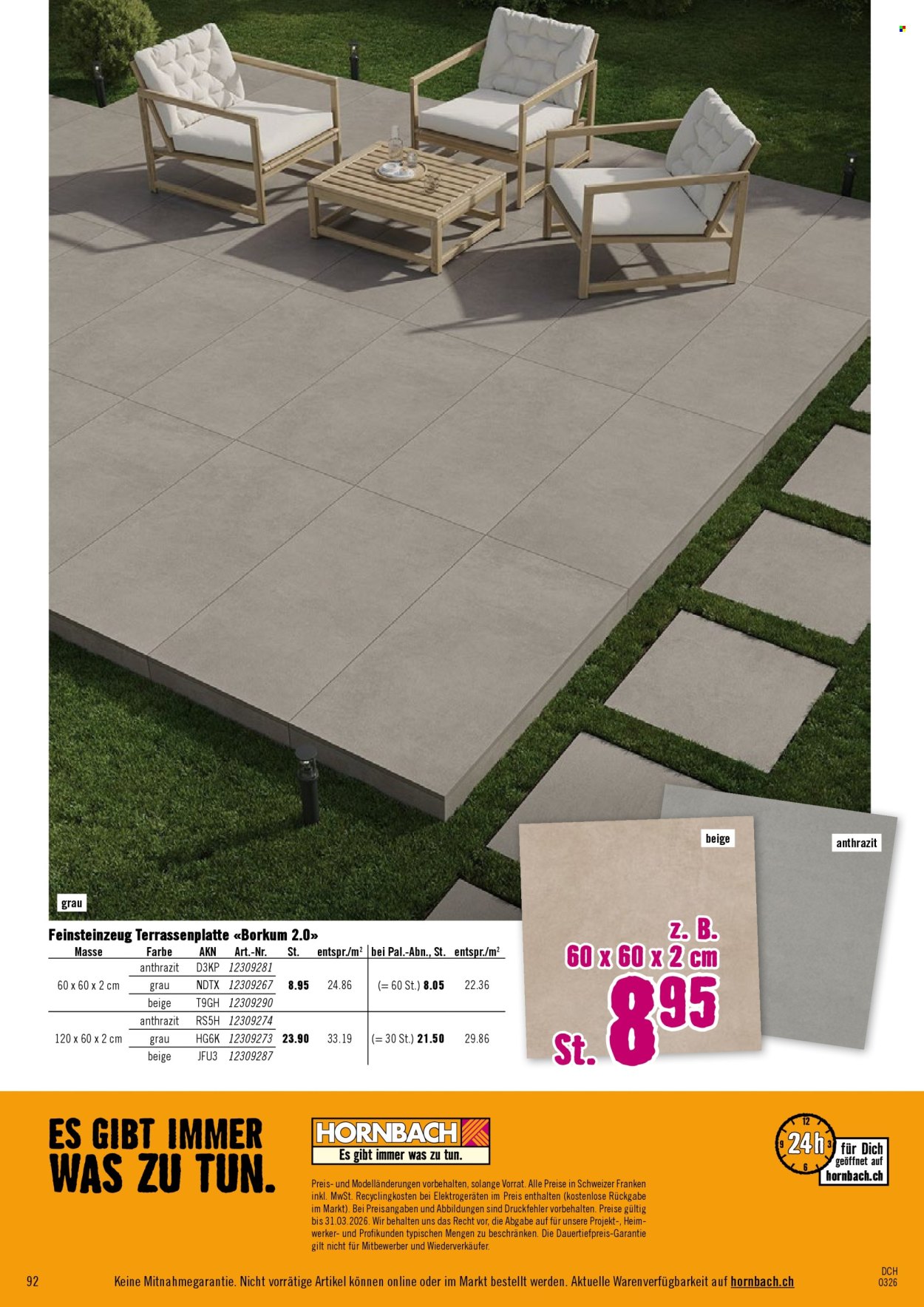 Volantino Hornbach. Pagina 92