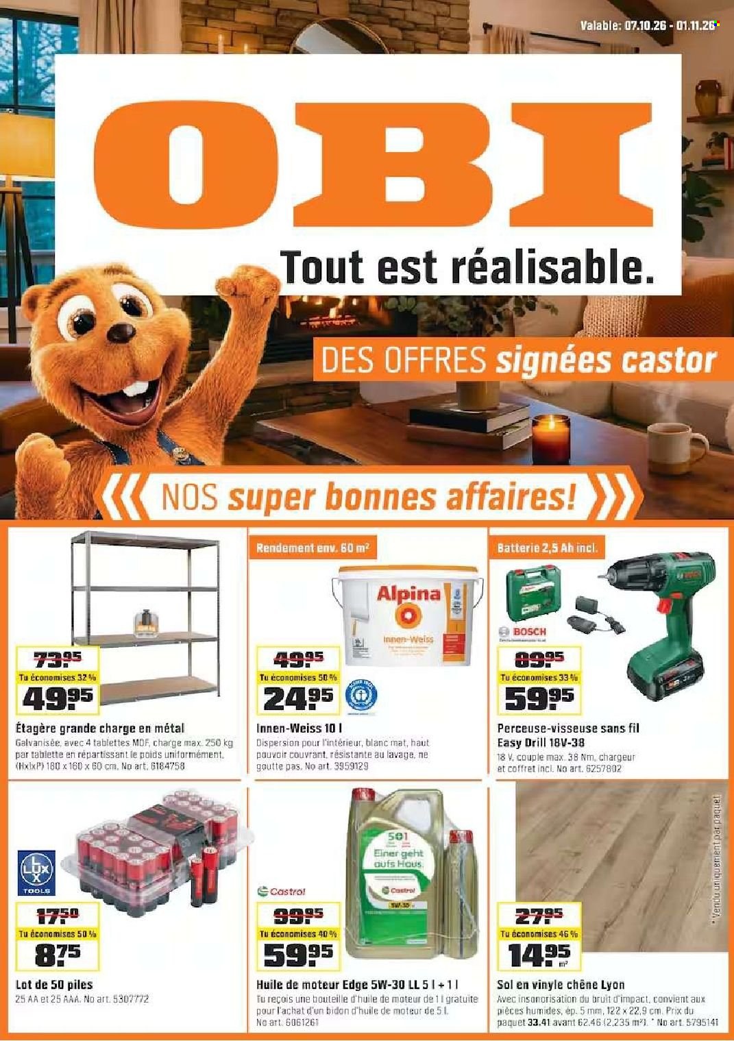 Volantino OBI - 7.10.2026 - 1.11.2026. Pagina 1