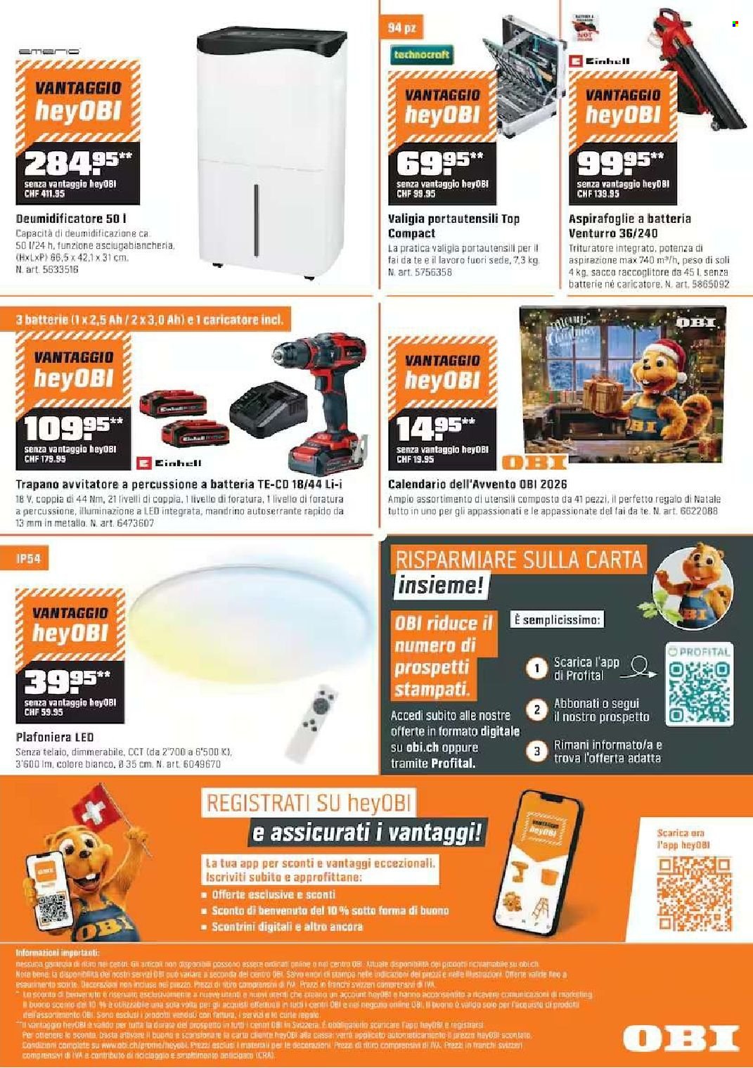 Volantino OBI - 7.10.2026 - 1.11.2026. Pagina 16