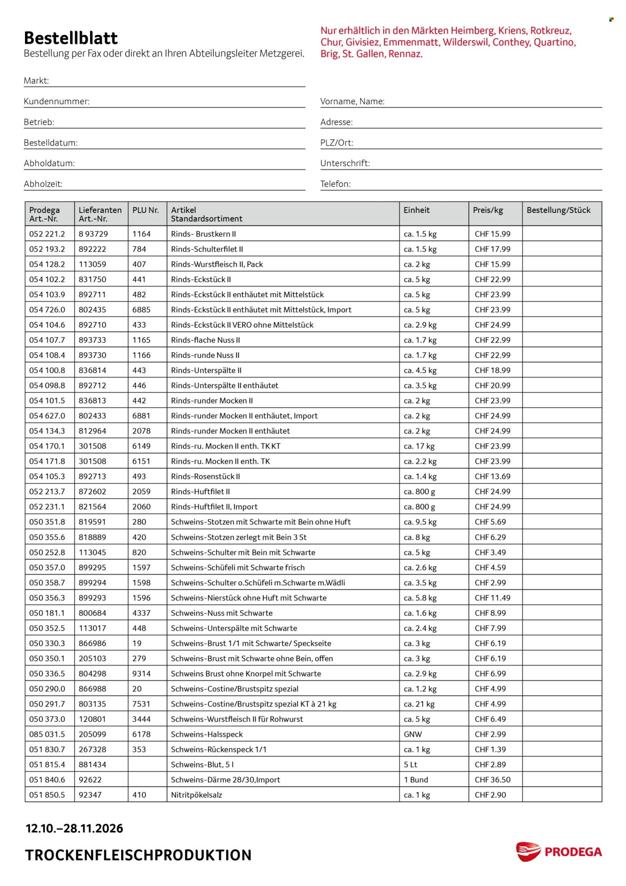 Volantino Prodega - 12.10.2026 - 28.11.2026. Pagina 4