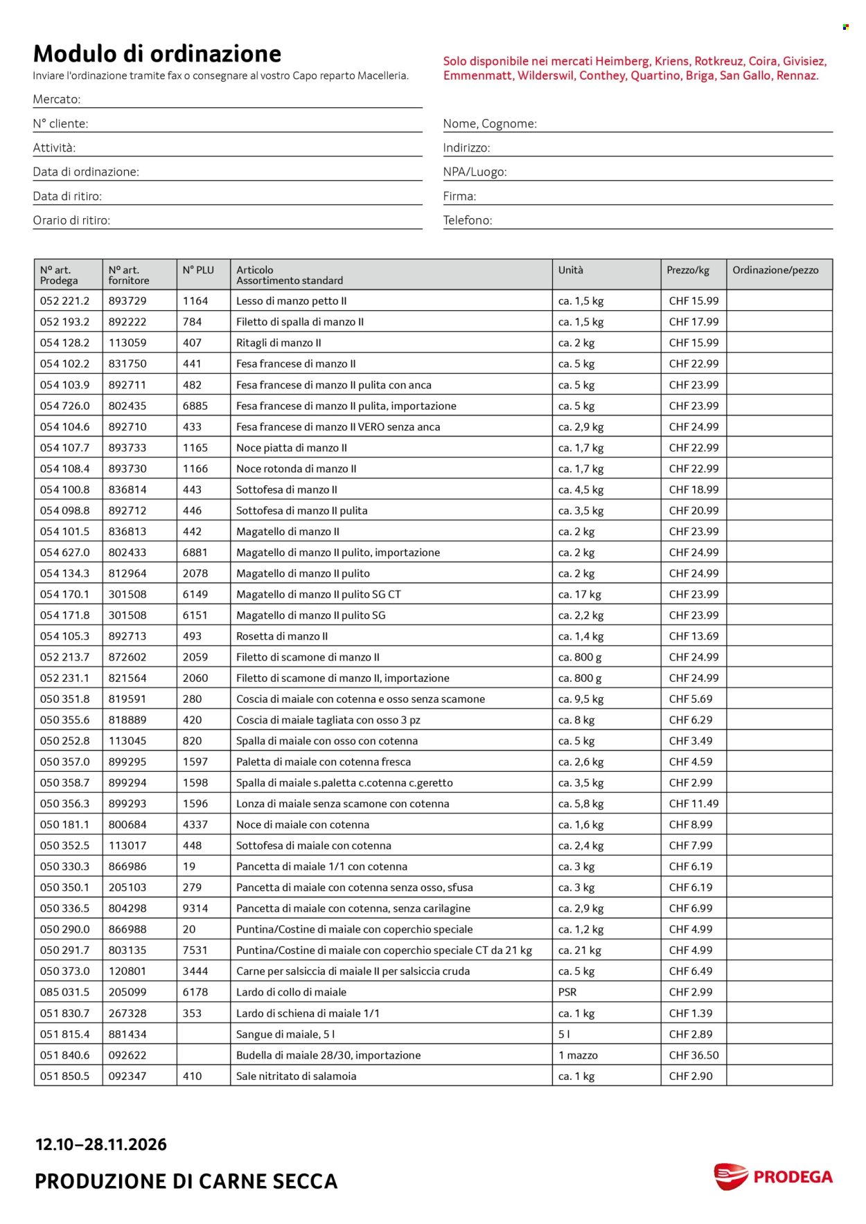 Volantino Prodega - 12.10.2026 - 28.11.2026. Pagina 4