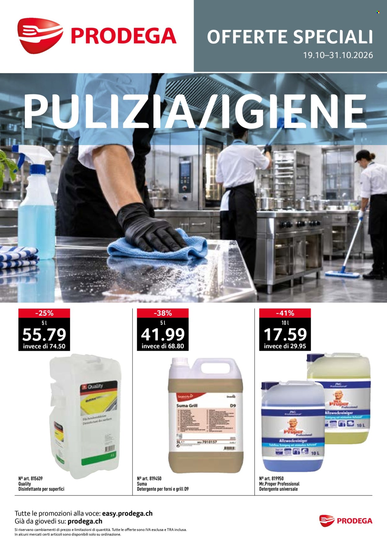 Volantino Prodega - 19.10.2026 - 31.10.2026. Pagina 1