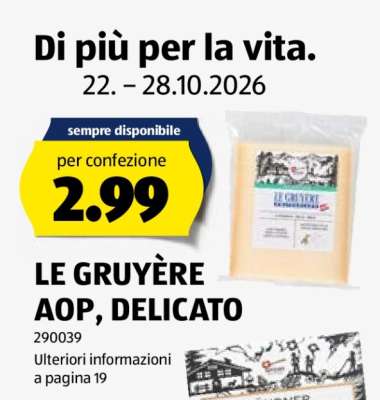 LE GRUYÈRE AOP, DELICATO