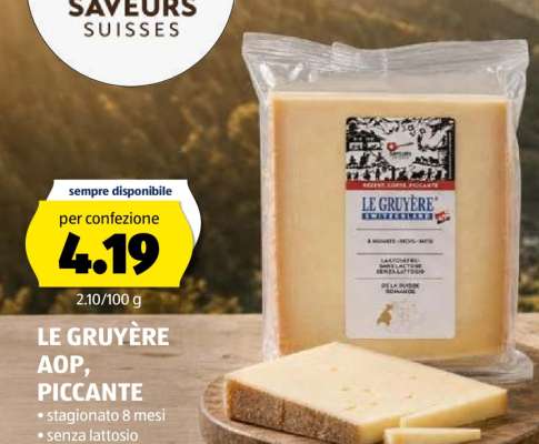 LE GRUYÈRE AOP, PICCANTE