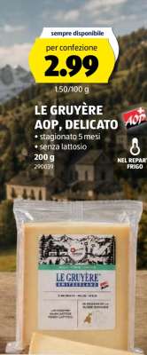 LE GRUYÈRE AOP, DELICATO