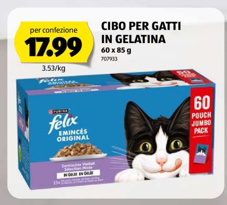 CIBO PER GATTI IN GELATINA