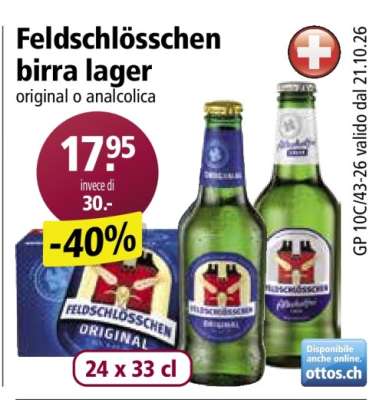Feldschlösschen birra lager