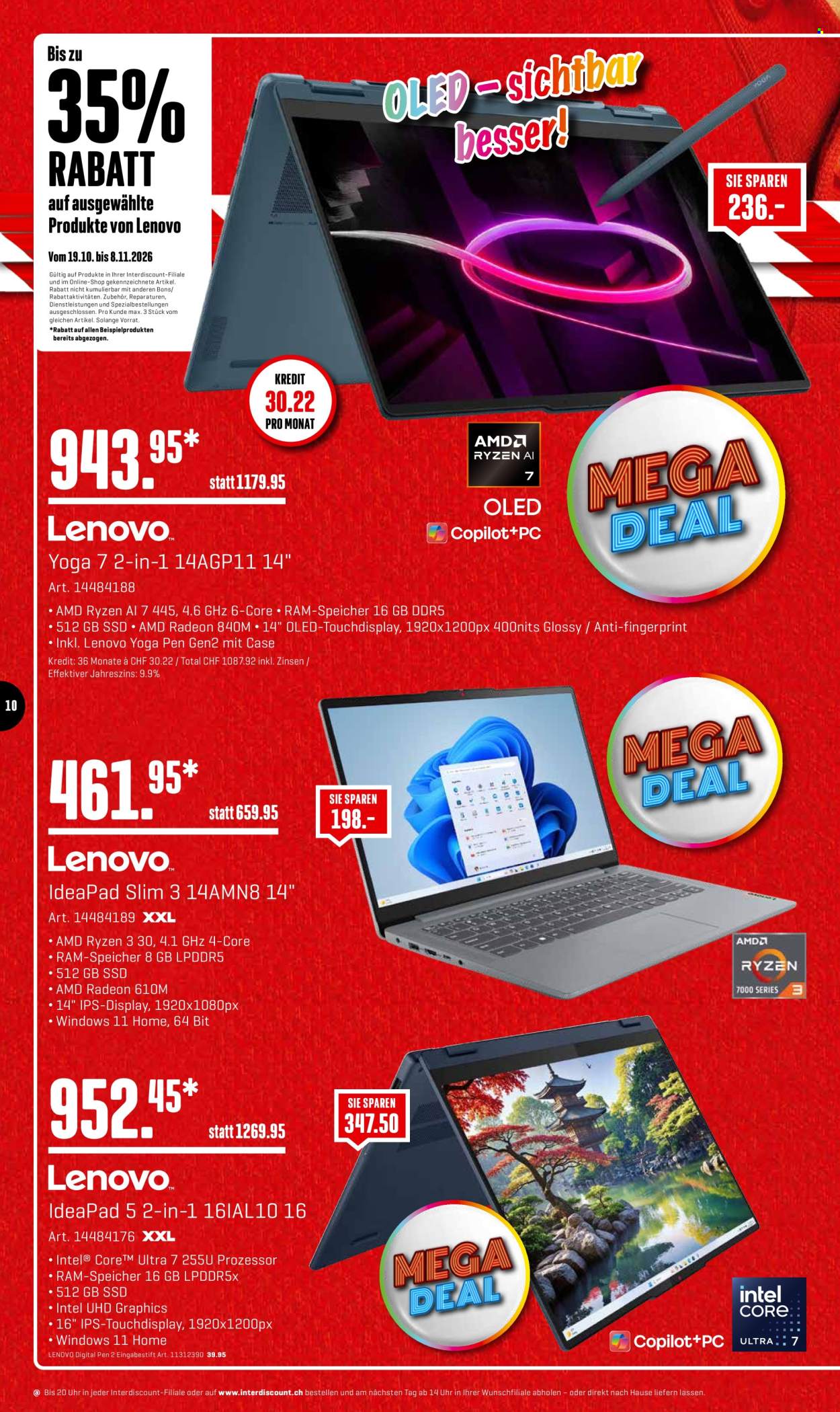 Volantino Interdiscount - 19.10.2026 - 8.11.2026. Pagina 10