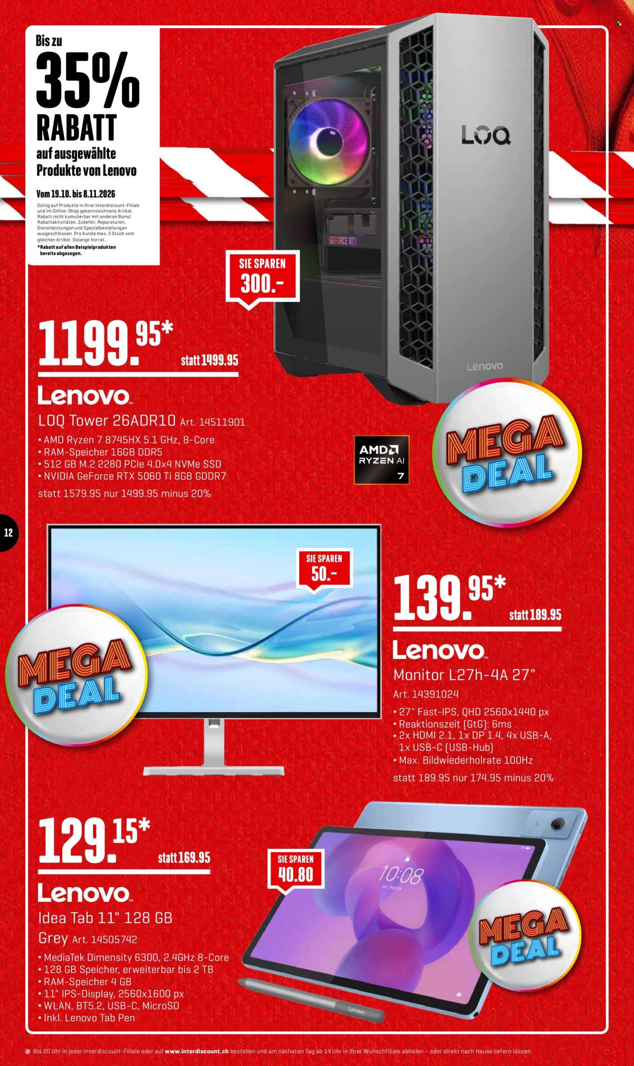 Volantino Interdiscount - 19.10.2026 - 8.11.2026. Pagina 12