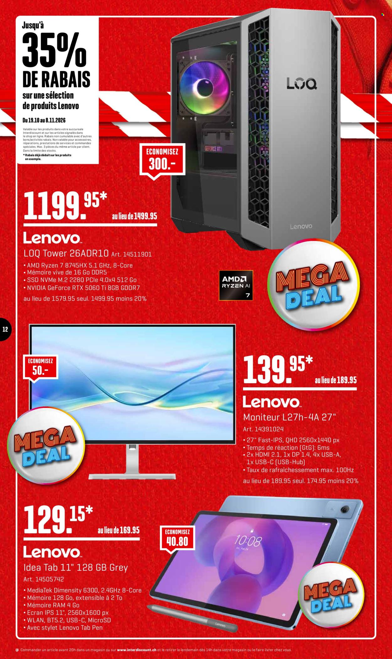 Volantino Interdiscount - 19.10.2026 - 8.11.2026. Pagina 12