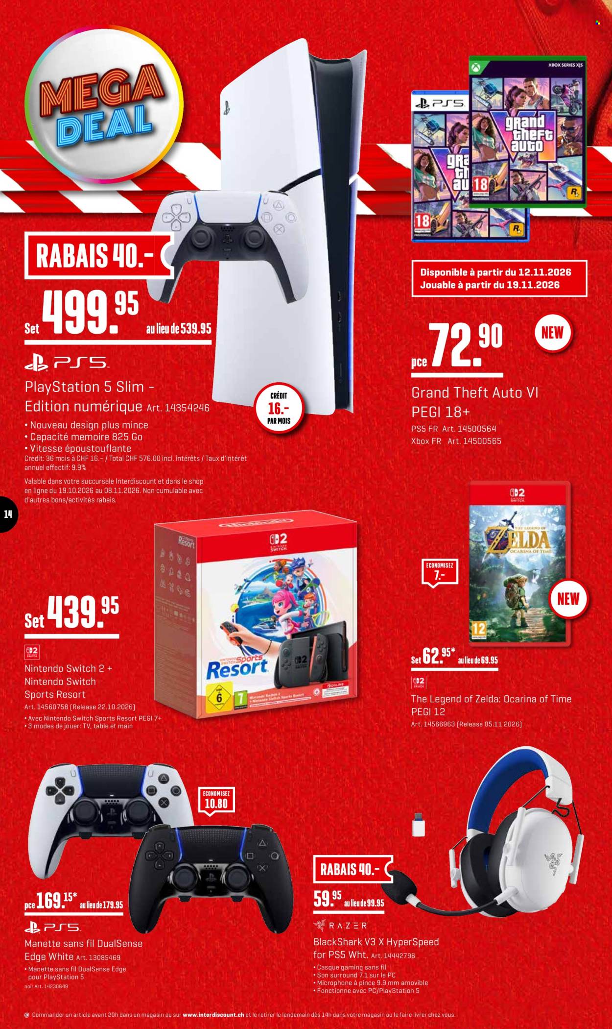 Volantino Interdiscount - 19.10.2026 - 8.11.2026. Pagina 14