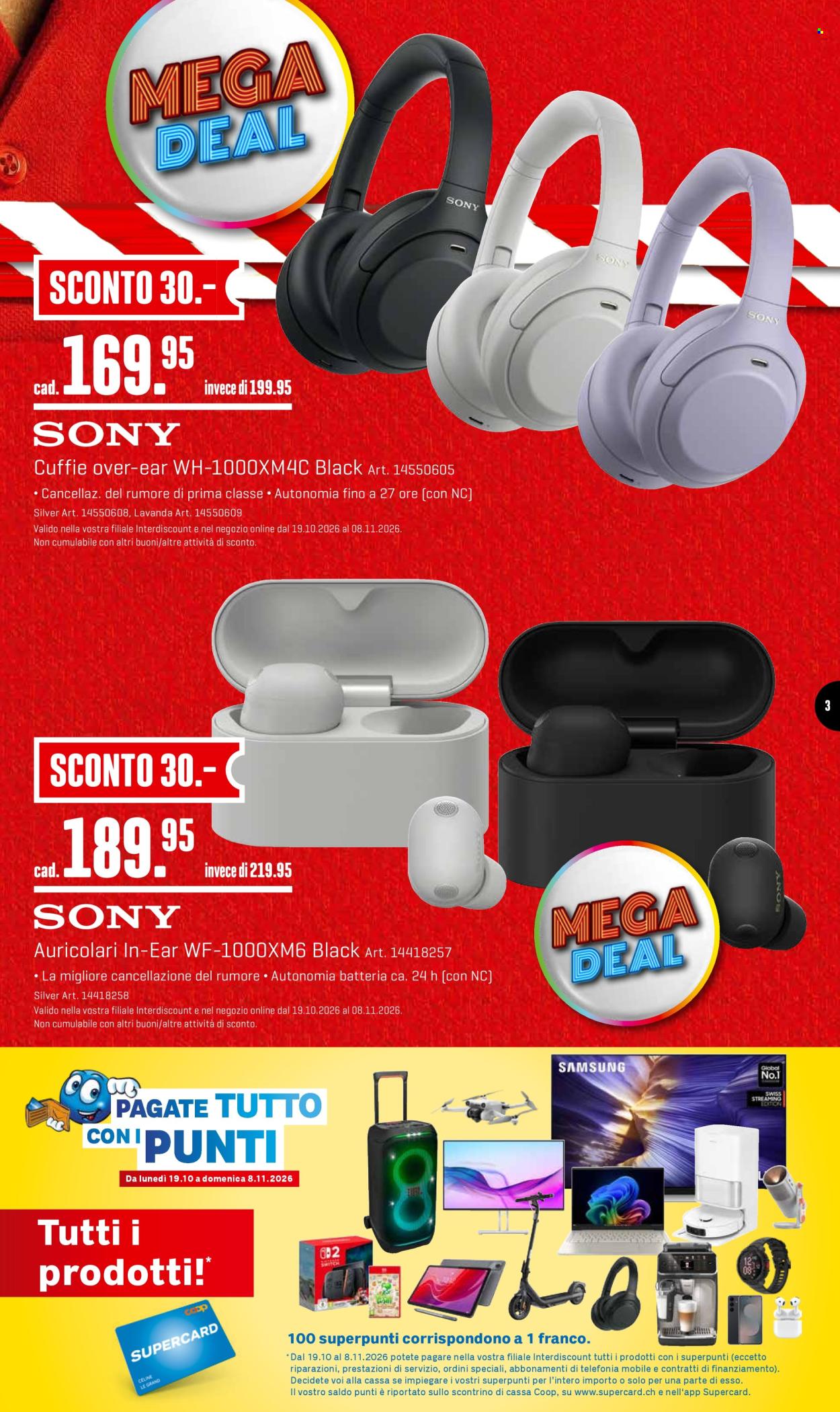 Volantino Interdiscount - 19.10.2026 - 8.11.2026. Pagina 3