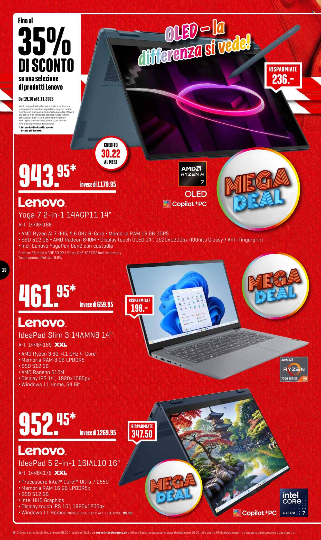 Volantino Interdiscount - 19.10.2026 - 8.11.2026. Pagina 10