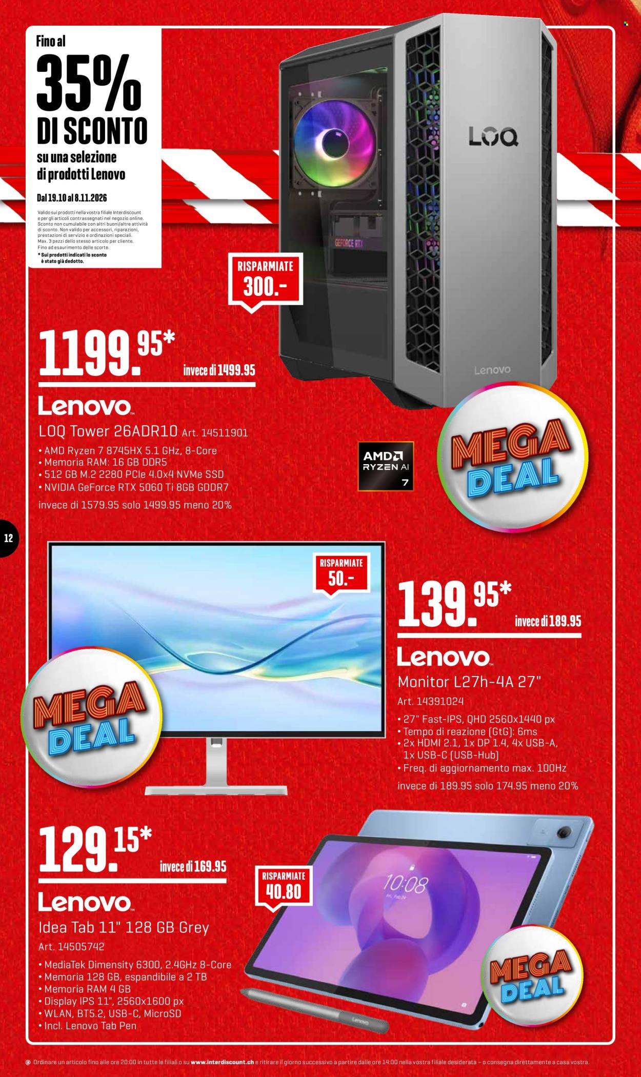Volantino Interdiscount - 19.10.2026 - 8.11.2026. Pagina 12