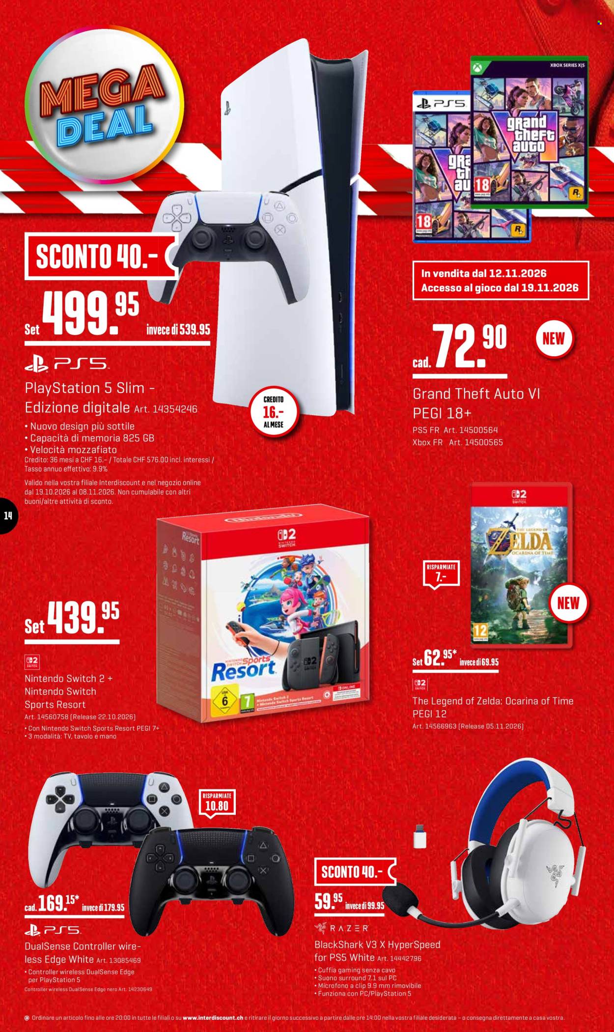 Volantino Interdiscount - 19.10.2026 - 8.11.2026. Pagina 14