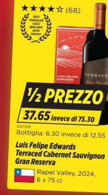 Luis Felipe Edwards Terraced Cabernet Sauvignon Gran Reserva