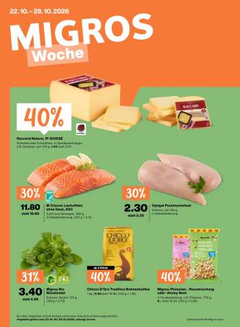 Volantino Migros - 22.10.2026 - 28.10.2026.