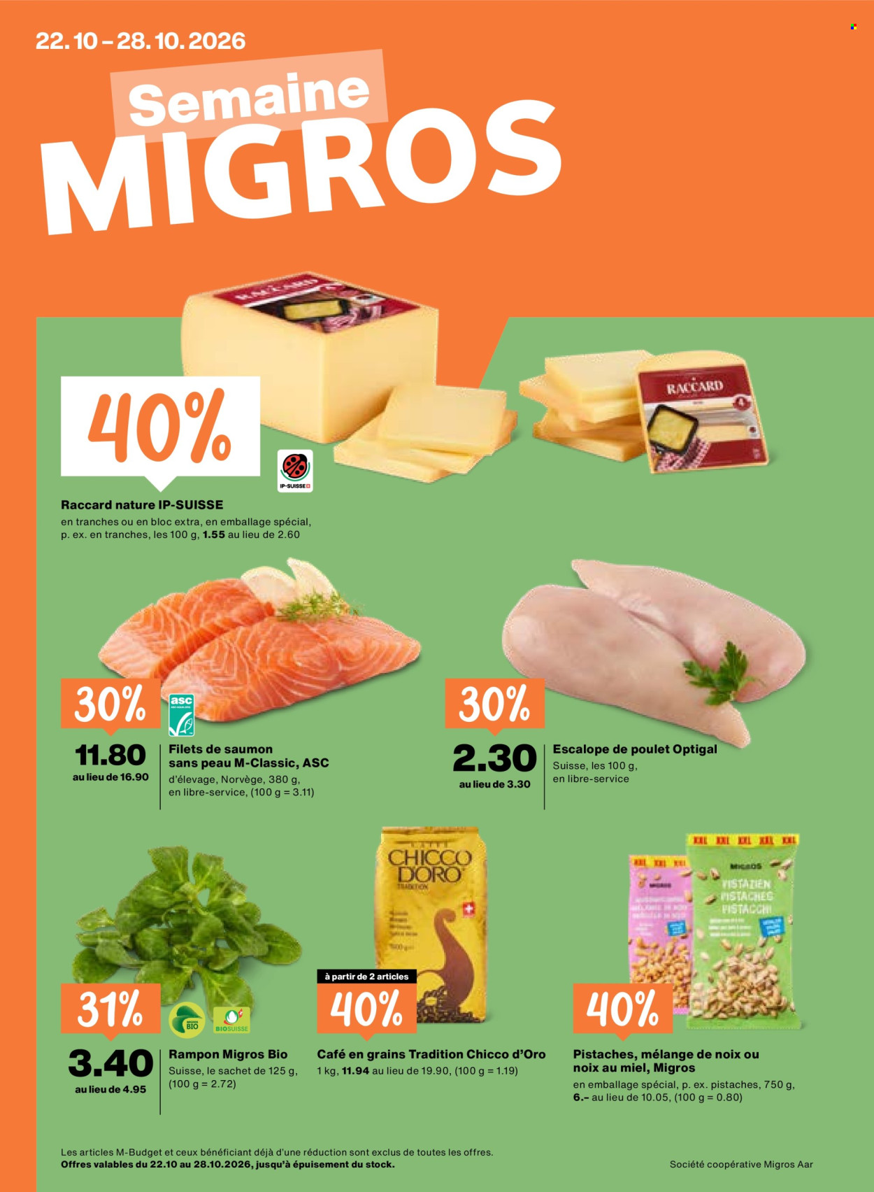 Volantino Migros - 22.10.2026 - 28.10.2026. Pagina 1