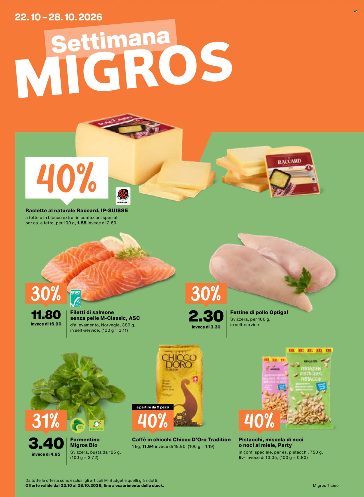 Volantino Migros - 22.10.2026 - 28.10.2026. Pagina 1