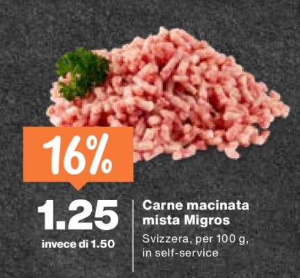 Carne macinata mista Migros