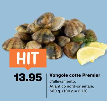 Vongole cotte Premier