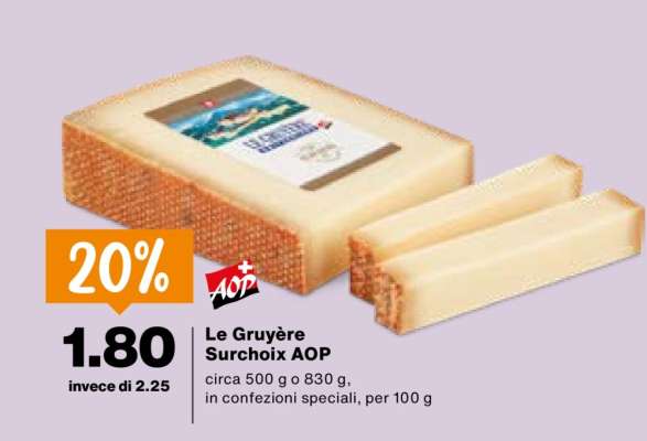 Le Gruyère Surchoix, AOP
