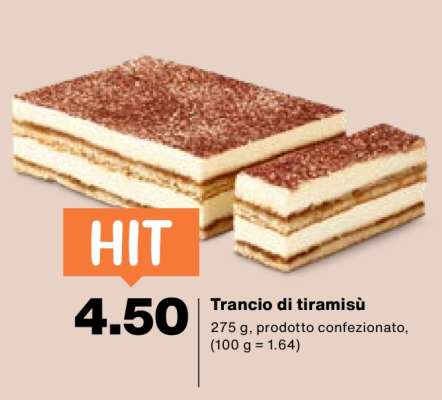 Trancio di tiramisù