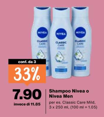 Shampoo Nivea o Nivea Men