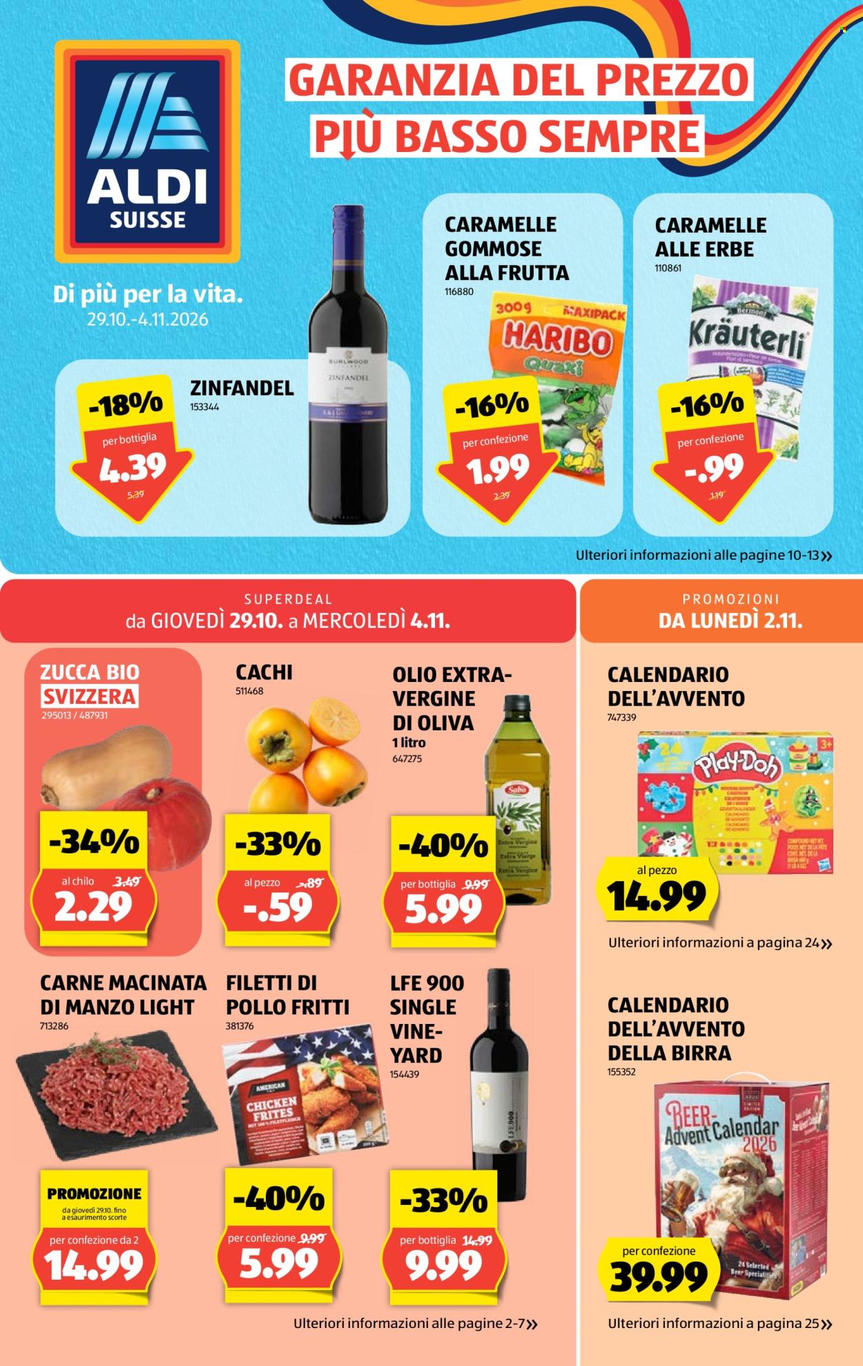 Volantino Aldi - 29.10.2026 - 4.11.2026. Pagina 1