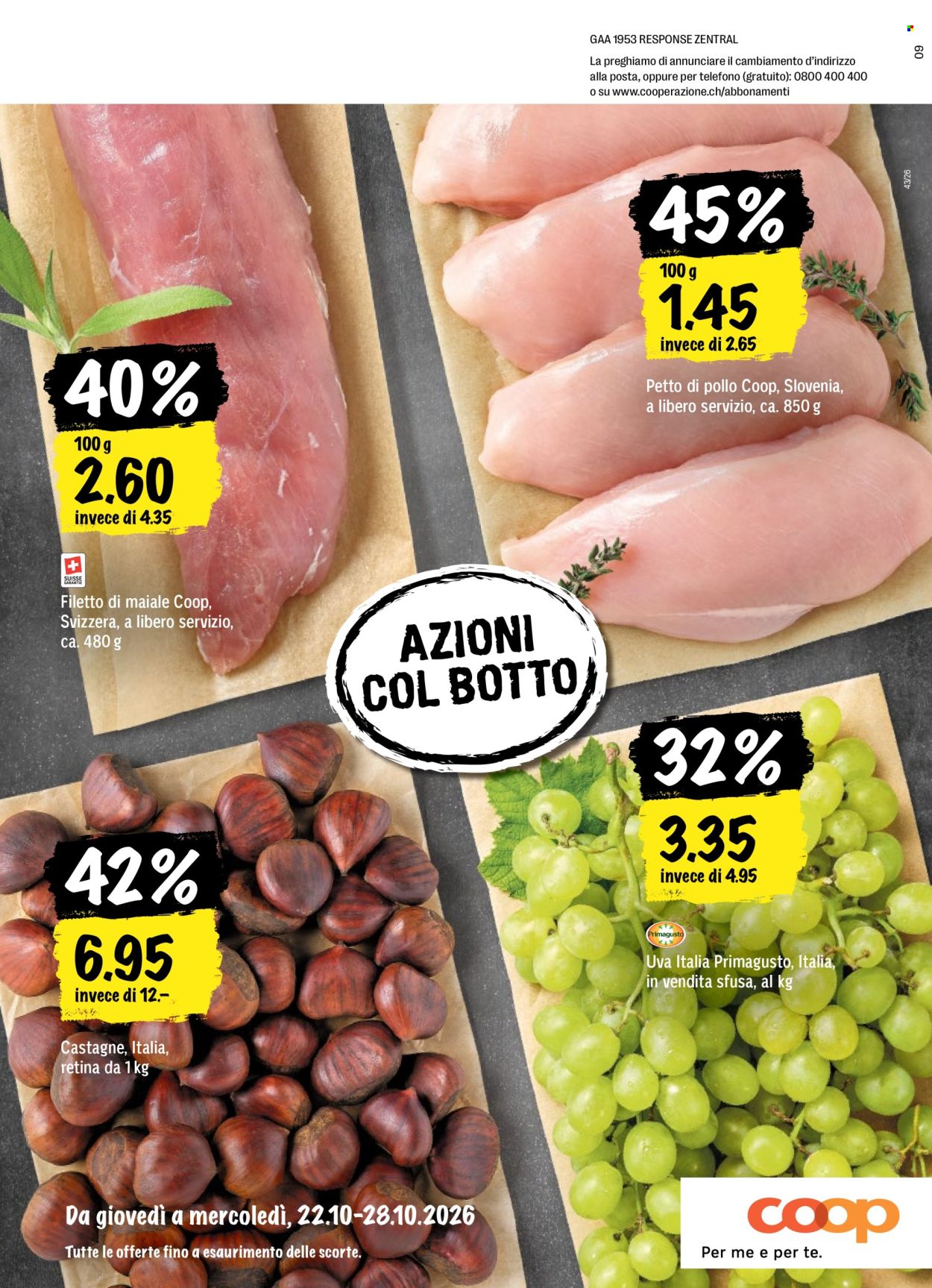 Volantino Coop - 22.10.2026 - 28.10.2026. Pagina 80