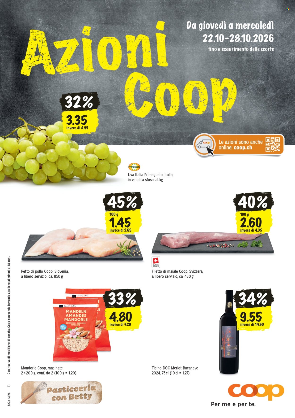 Volantino Coop - 22.10.2026 - 28.10.2026. Pagina 1