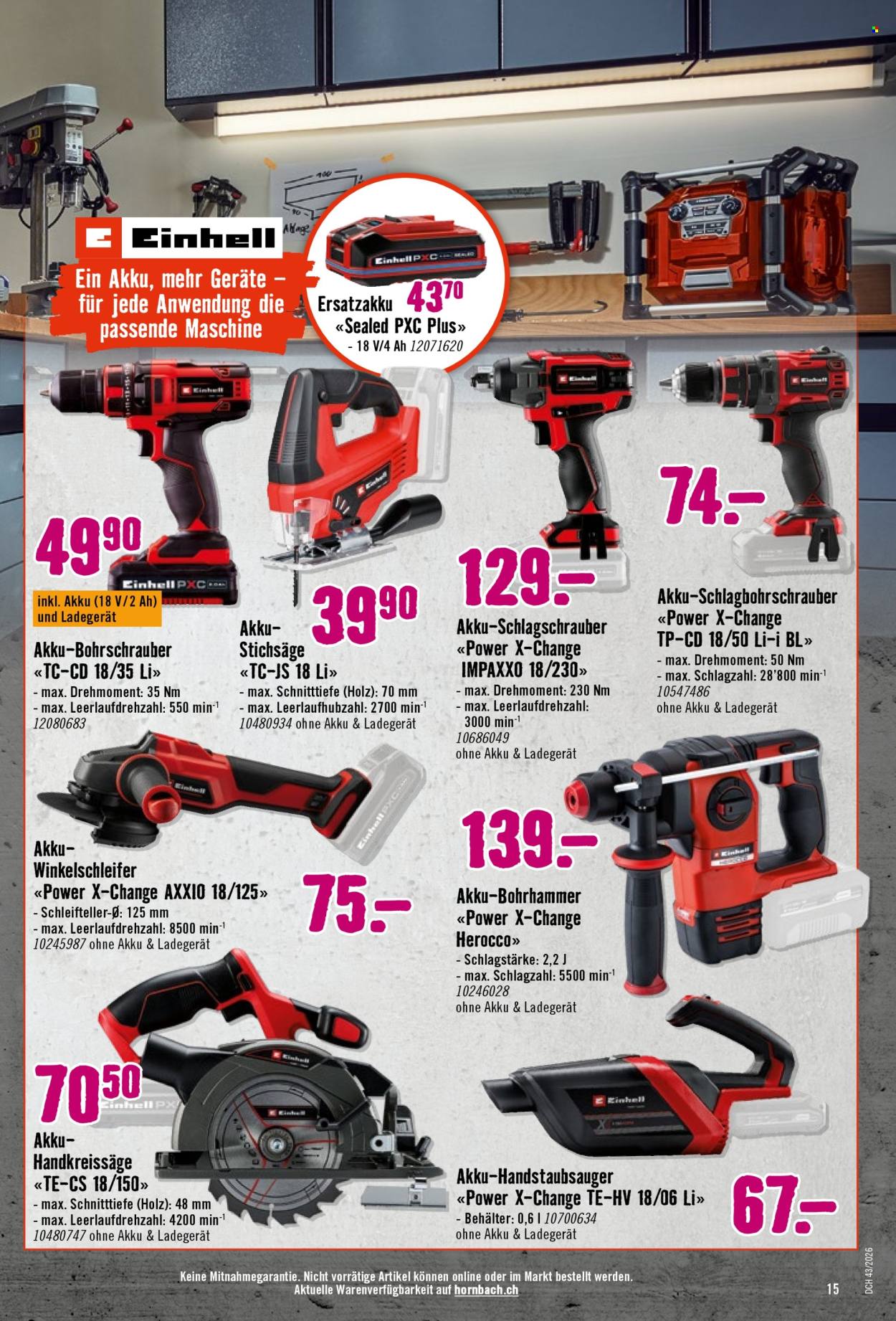 Volantino Hornbach. Pagina 15
