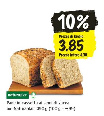 Pane in cassetta ai semi di zucca